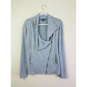 Market & Spruce Stitch Fix Antonia Asymmetrical Side Zip Cardigan Size M‎ (A2-9)